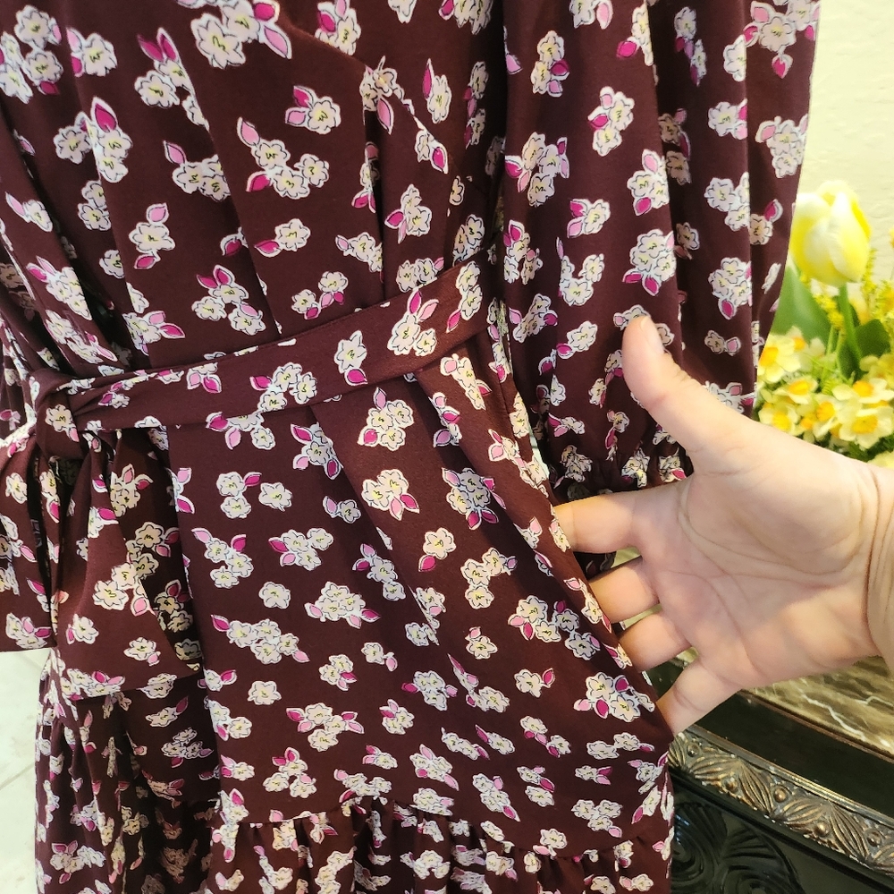 Kate Spade Frosted Floral Shirtdress size XS - Picture 4 of 7
